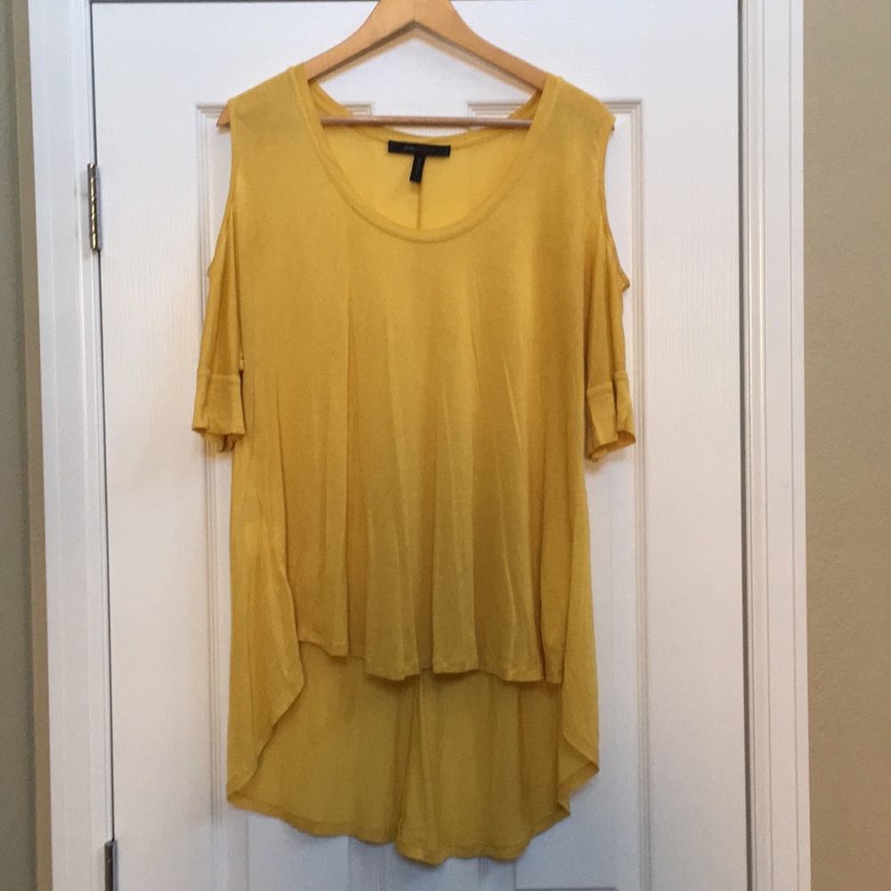 BCBG high-low cold shoulder too